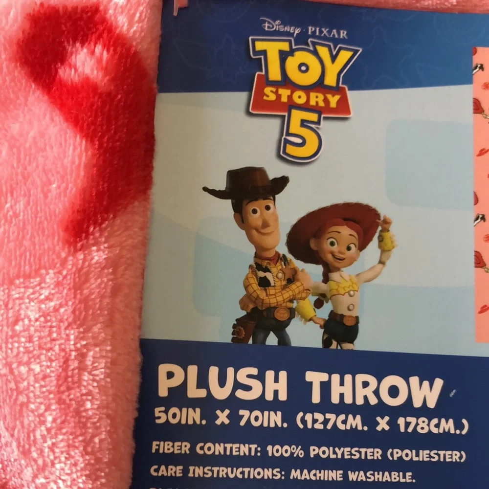 Disney Toy Story 5 Plush Throw Blanket - Pink Jessie Print